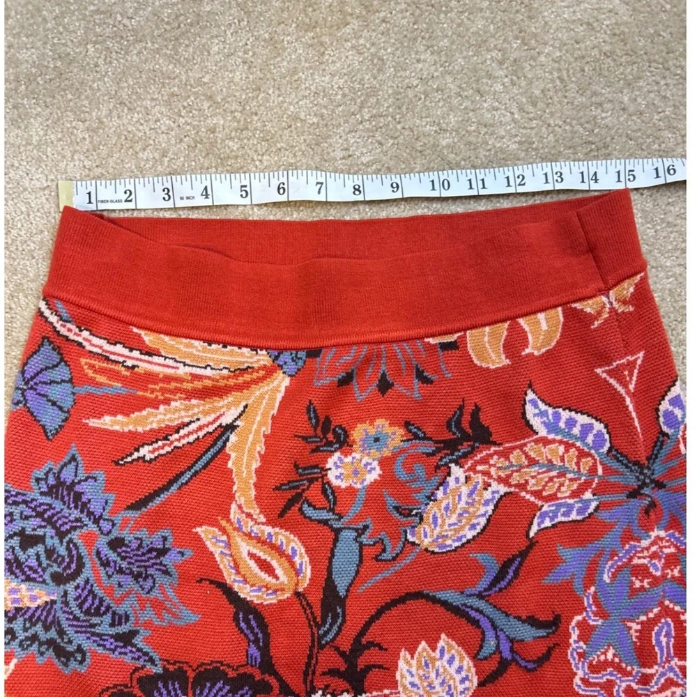 Maeve Anthropologie Delphinia Leopard Knit Pencil Skirt Women's Large